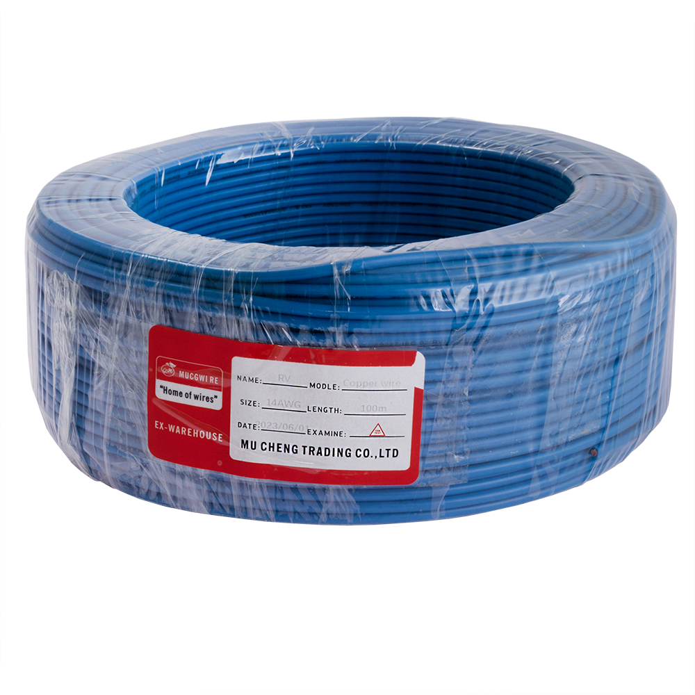 Провод многожильный 2.5mm2 (14AWG/77xD0.20мм, медь, PVC), синий