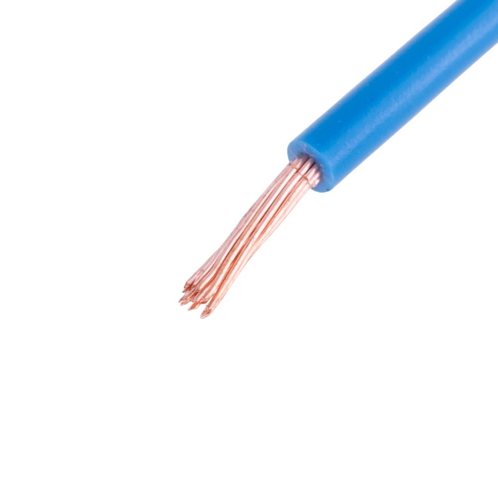 Провід багатожильний 2.5mm² (14AWG, 19xD0.41mm) синій Провід багатожильний 2.5mm² (14AWG, 19xD0.41mm) синій
