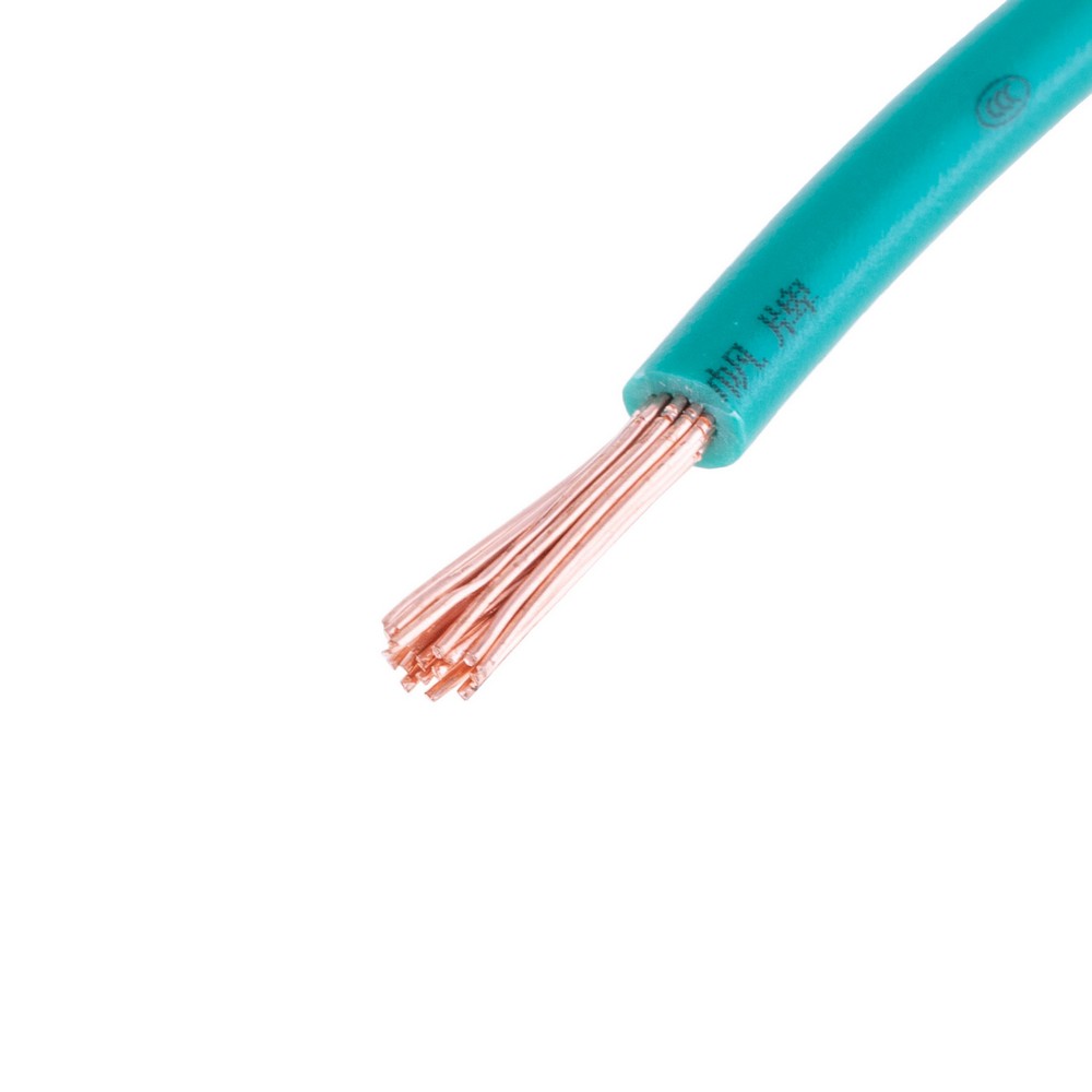 Провід багатожильний 2.5mm² (14AWG, 19xD0.41mm) зелений Провід багатожильний 2.5mm² (14AWG, 19xD0.41mm) зелений