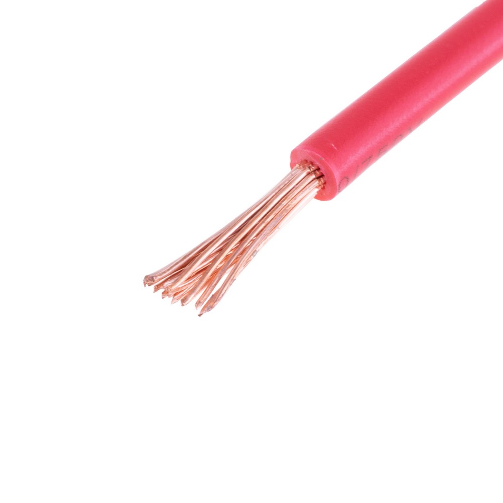 Провід багатожильний 2.5mm² (14AWG, 19xD0.41mm) червоний Провід багатожильний 2.5mm² (14AWG, 19xD0.41mm) червоний