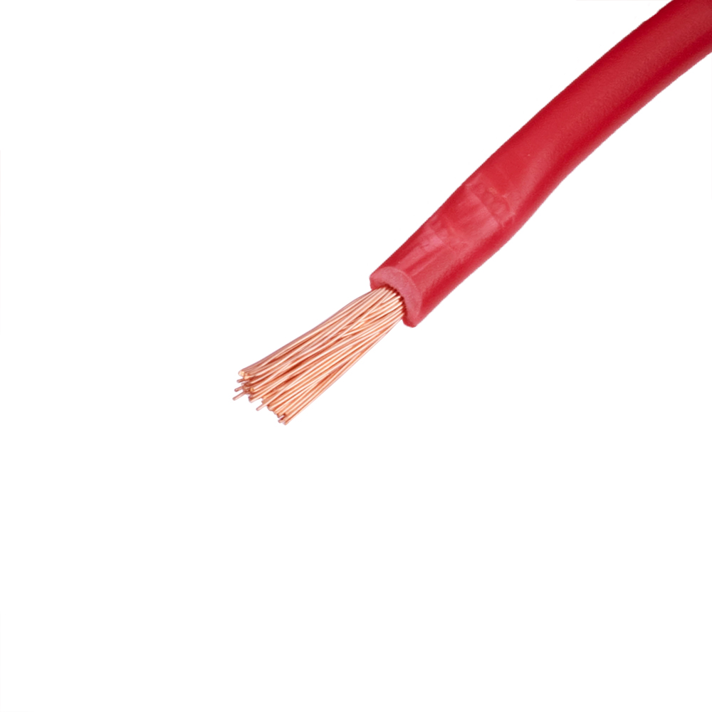 Провод многожильный 2.5mm2 (14AWG/77xD0.20мм, медь, PVC), красный