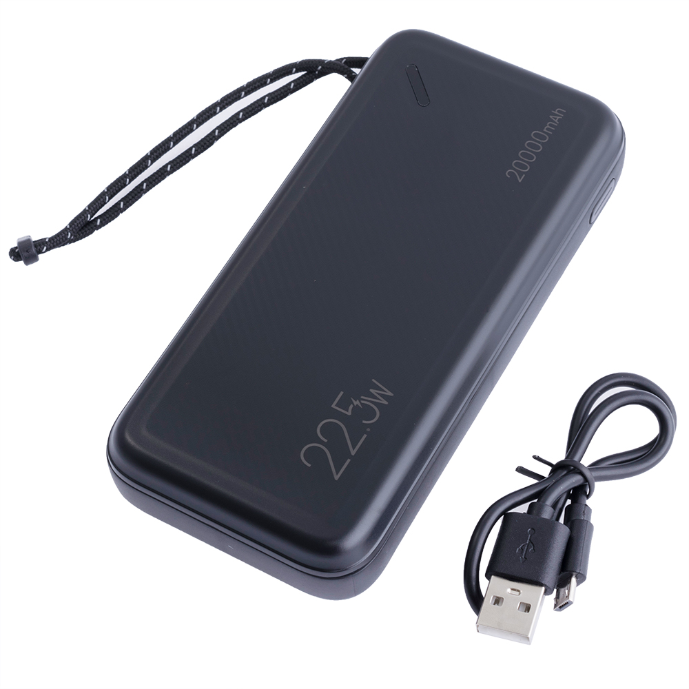 Power Bank 20000mAh 74Wh (Rated Capacity: 12000mAh) US-CD168 PB60 Dual QC3.0+PD черный (USAMS)