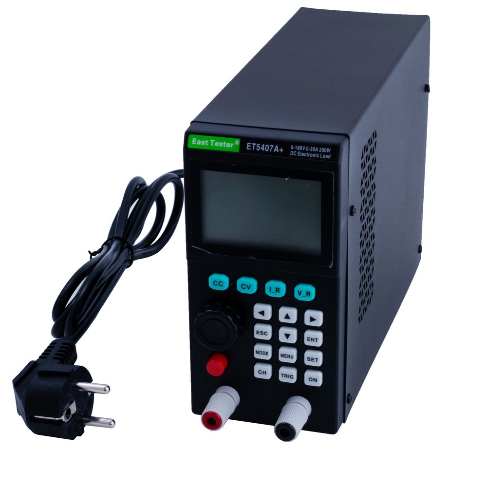Одноканальне електронне навантаження постійного струму 200W, 180V, ET5407A