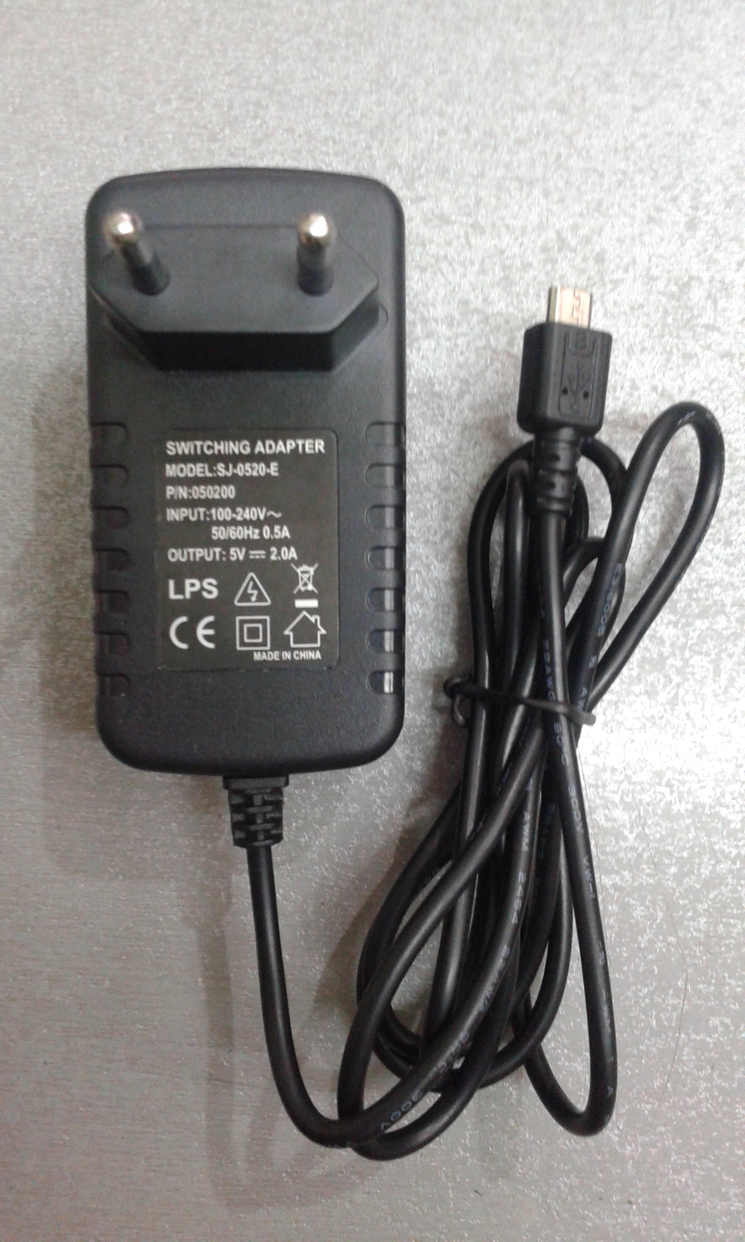 SJ-0520-E 5V/2A MicroUSB SJ-0520-E 5V/2A MicroUSB