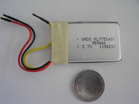 773048K 3.7V 950mAh +PCB (Akku Li-Polymer)