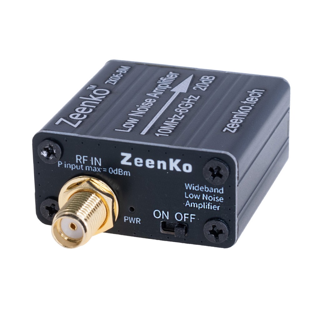 Підсилювач 30dB 10MHz-6GHz LNA (ZK06-BM – Zeenko)