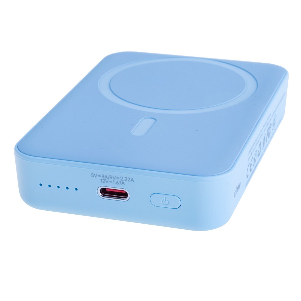Power Bank 10000mAh 38.5Wh (6000mAh @ 5V/2A) 20W max Blue (WS-T156 – zime)