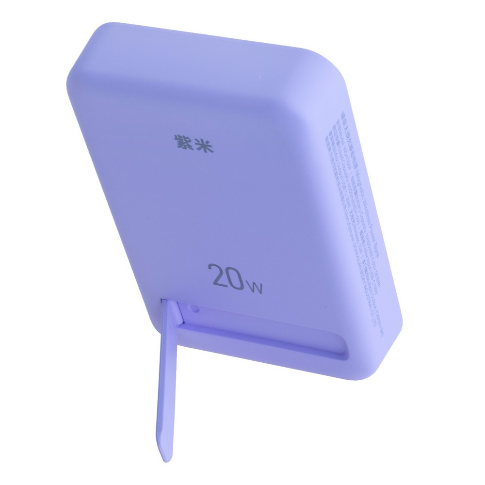Power Bank 10000mAh 38.5Wh (6000mAh @ 5V/2A) 20W max Purple (WS-T156 – zime)