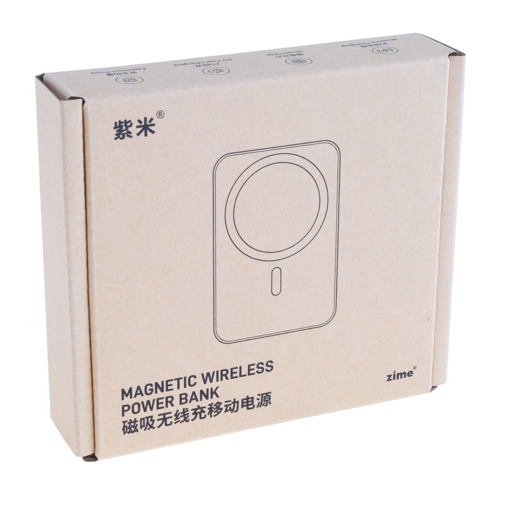 Power Bank 10000mAh 38.5Wh (6000mAh @ 5V/2A) 20W max Purple (WS-T156 – zime)