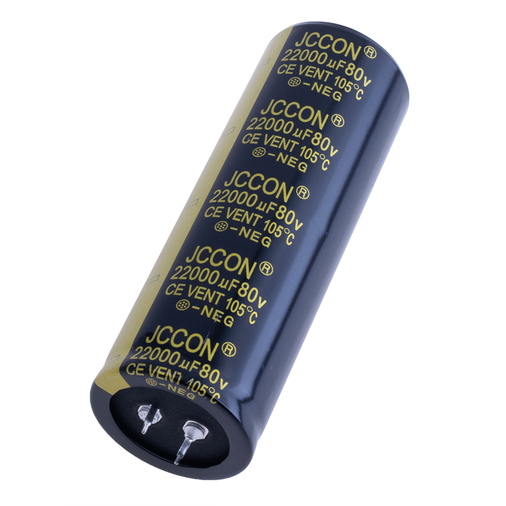 22000uF 80V 20% 35x100mm (J02A229M1KD35L100-JEC) (электролитический конденсатор)