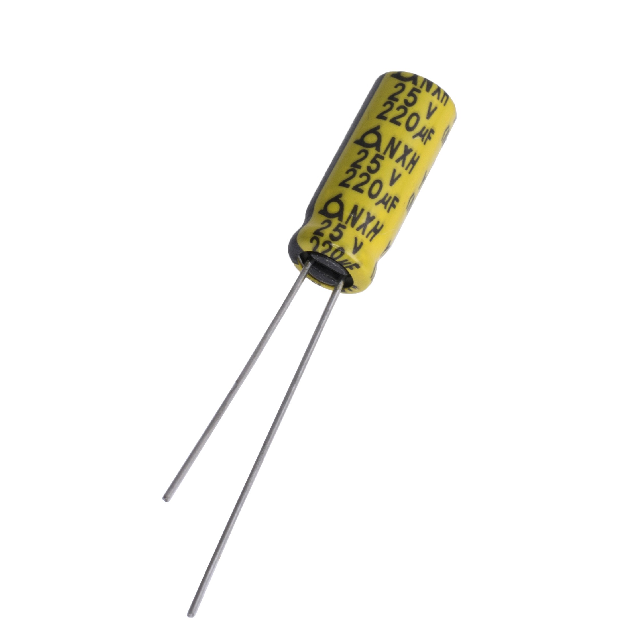 220uF 25V NXH 6,3x15mm 6000h (Low Imp.) (NXH25VB220M6.3x15) SamYong 220uF 25V NXH 6,3x15mm 6000h (Low Imp.) (NXH25VB220M6.3x15) SamYong
