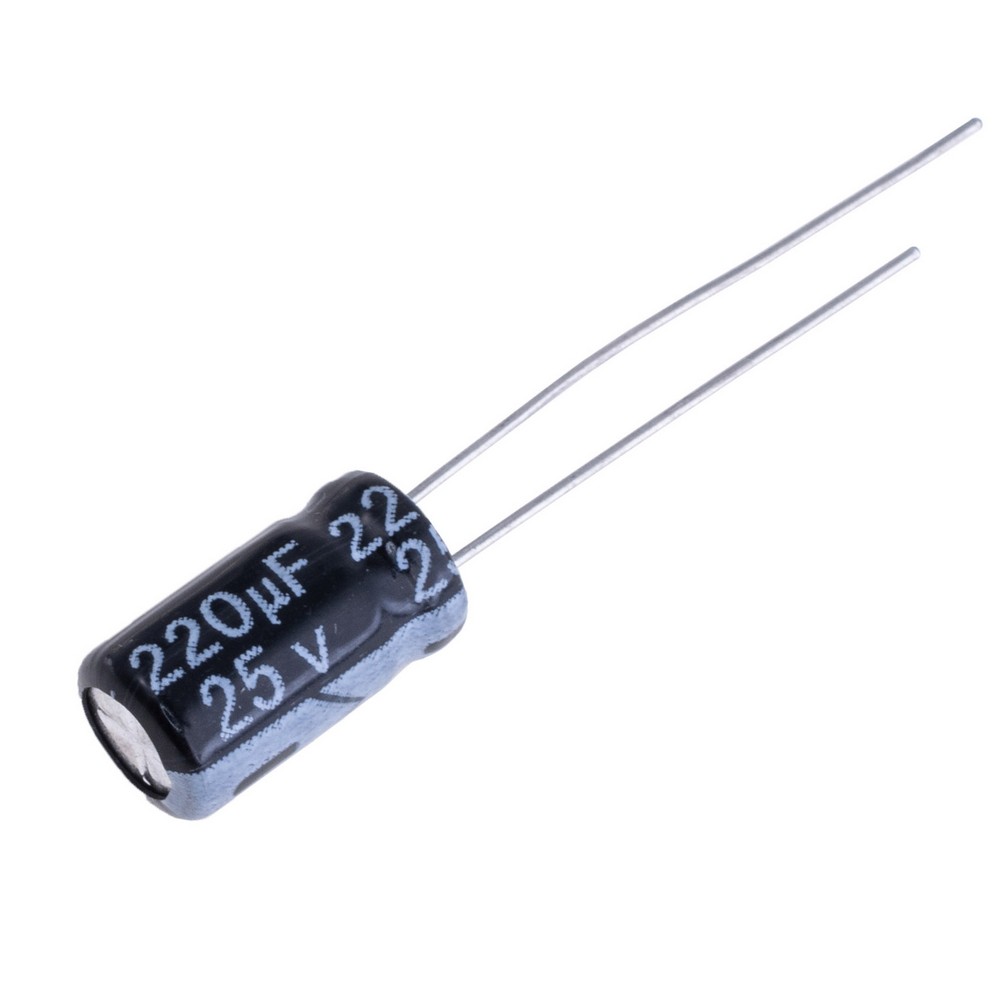 220uF 25V 6x11mm 105°C Hyncdz (електролітичний конденсатор)