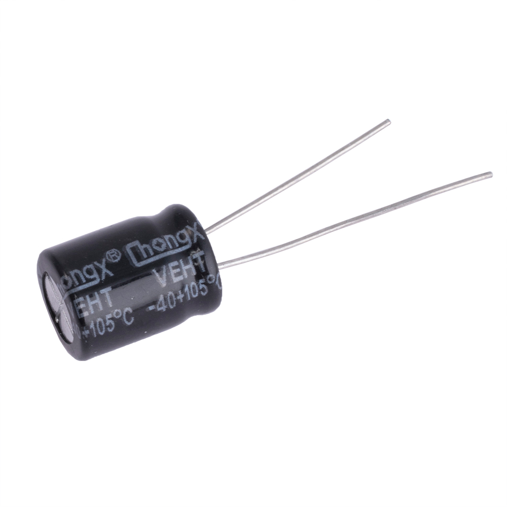 220uF 50V 10x12mm 105°C (Chongx) (электролитический конденсатор)