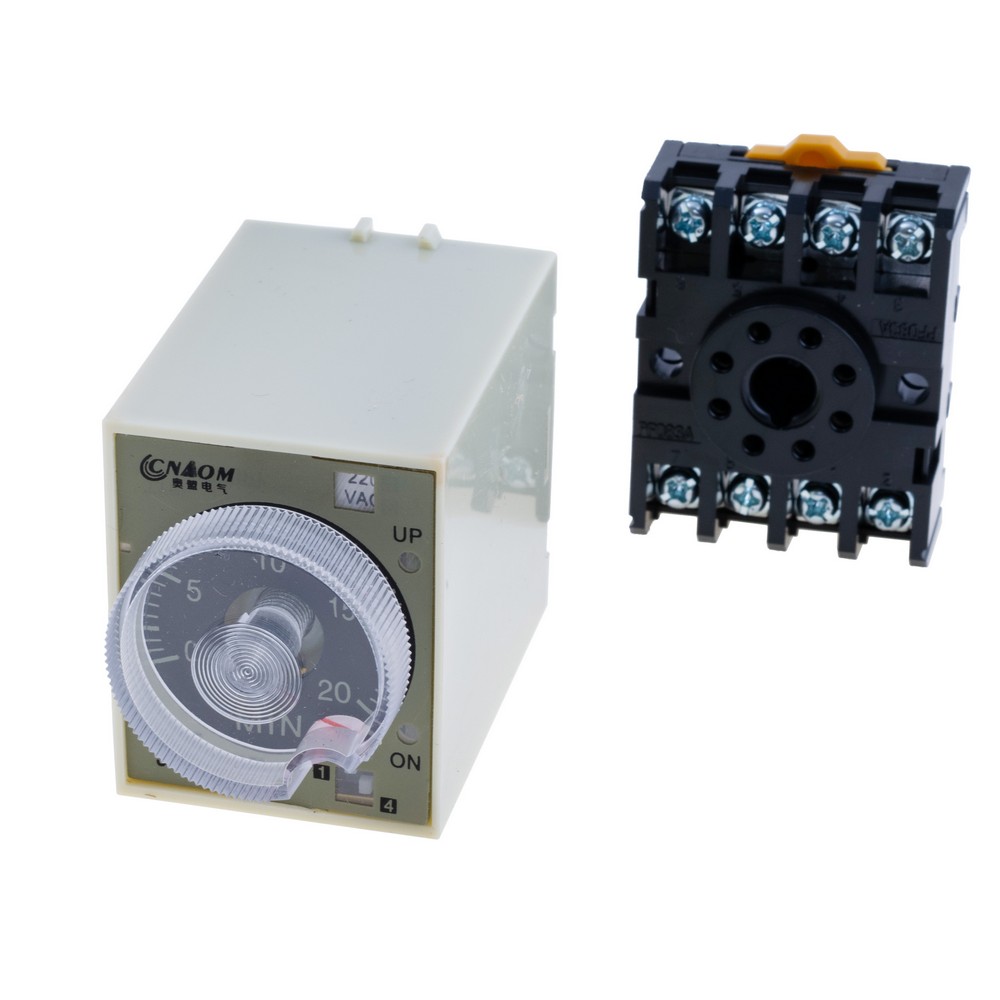 Реле часу із затримкою включення  220VAC, ST3P-AF 220VAC, 2M/20M/2H/12H