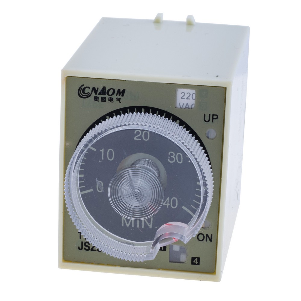 Реле часу із затримкою включення 220VAC, ST3P-AG 220VAC, 4M/40M/4H/24H