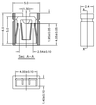 MJ-0 (JB6)   Jumper offen, Schritt  2,54mm