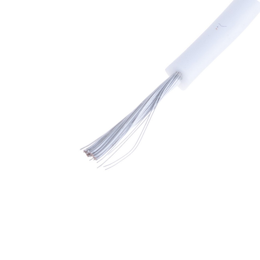 Силіконовий провід 22AWG (0.3mm² 60/0.08TS) білий