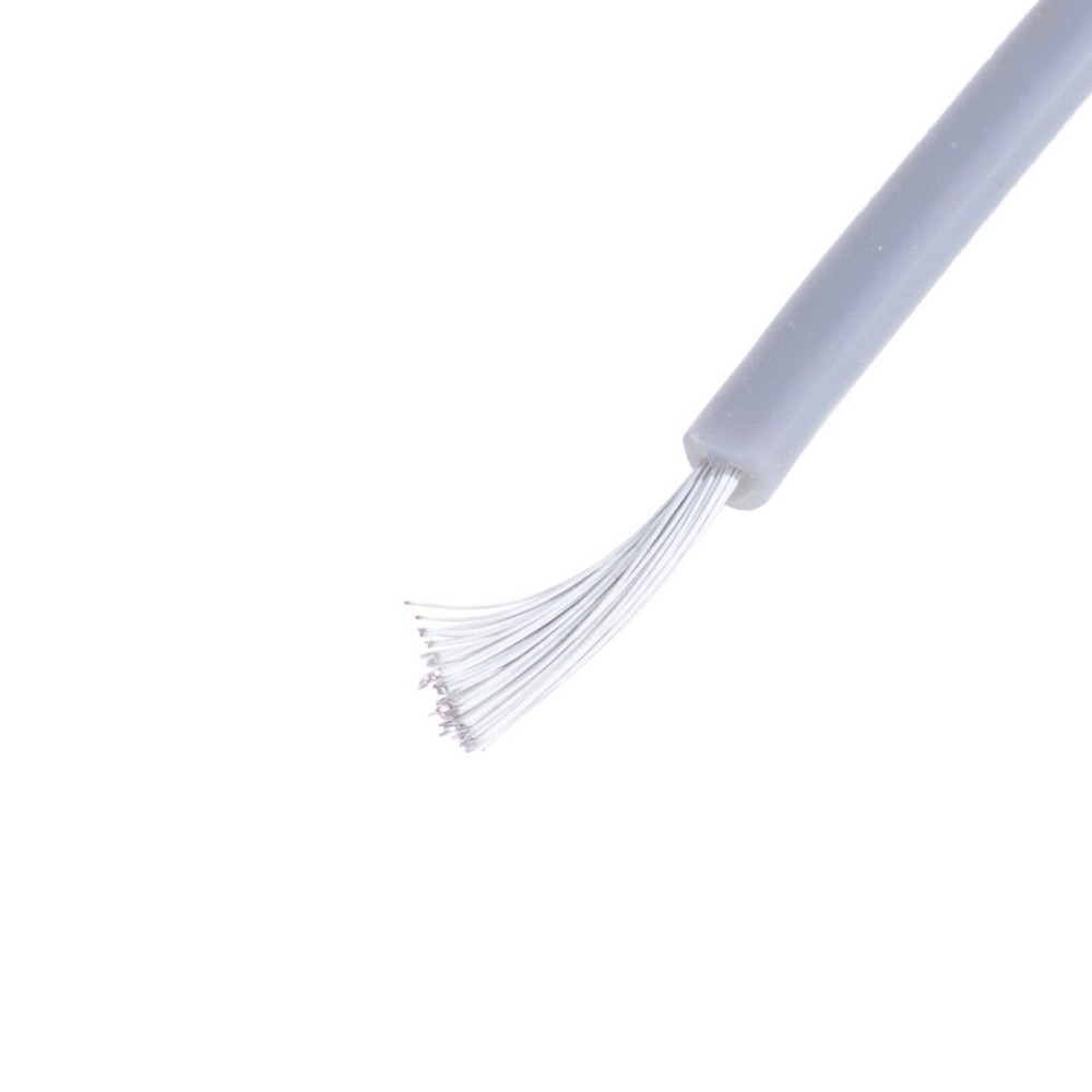 Силіконовий провід 22AWG (0.3mm²-60/0.08TS) сірий