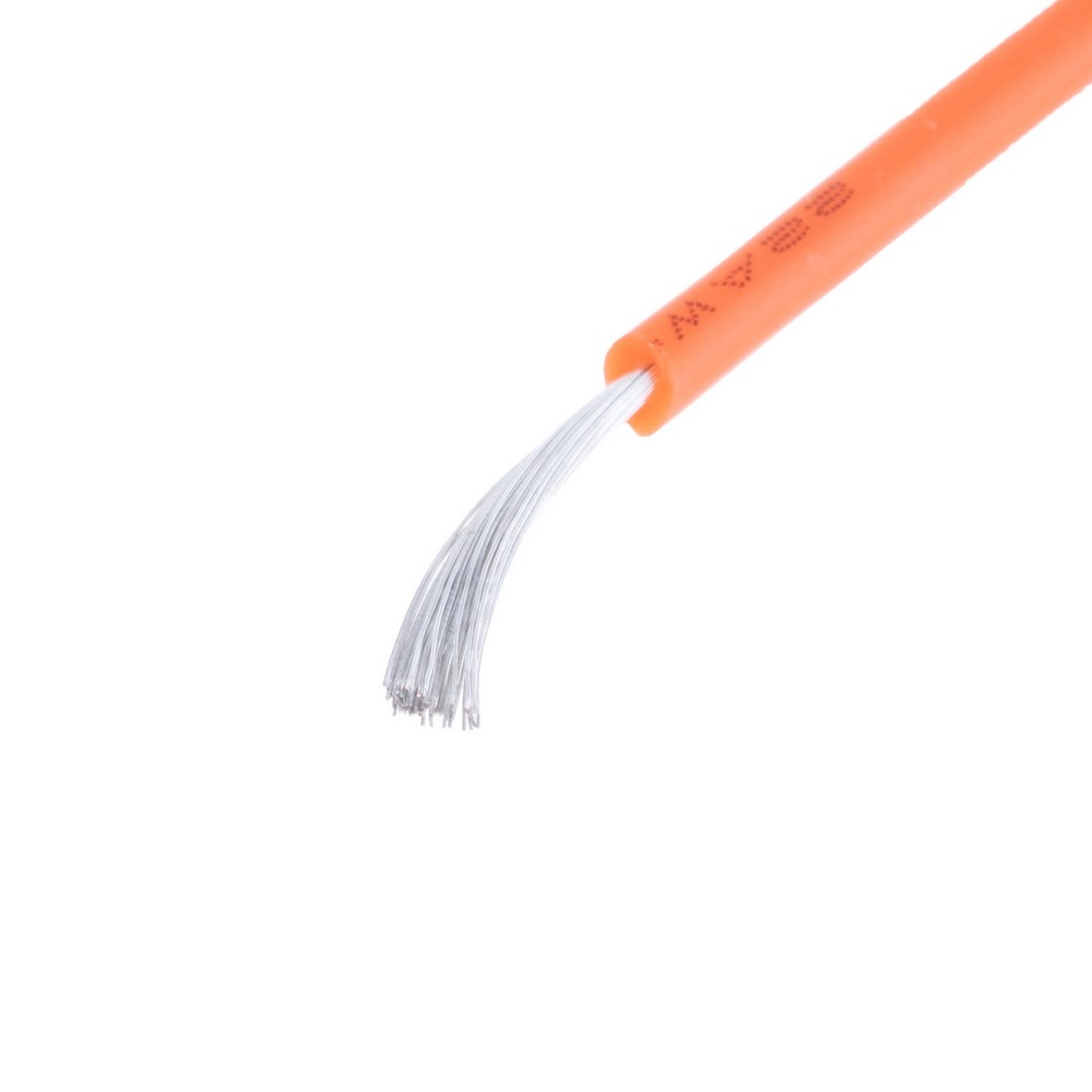 Силіконовий провід 22AWG (0.3mm²-60/0.08TS) помаранчевий