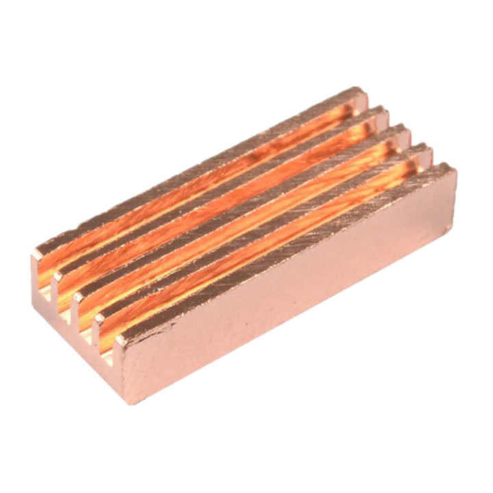 Радіатор мідний 22x8x5 mm Радіатор мідний 22x8x5 mm