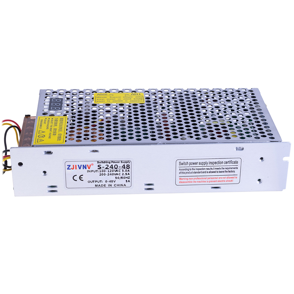 Блок живлення що вбудовується з регулюванням напруги 240W 0-48V 5A