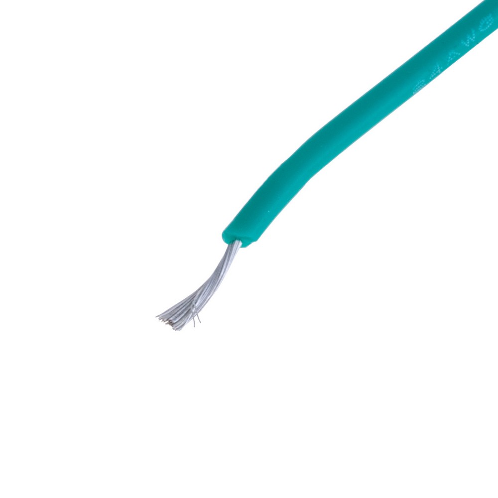 Силіконовий провід 24AWG (0.2mm² 40/0.08TS) зелений