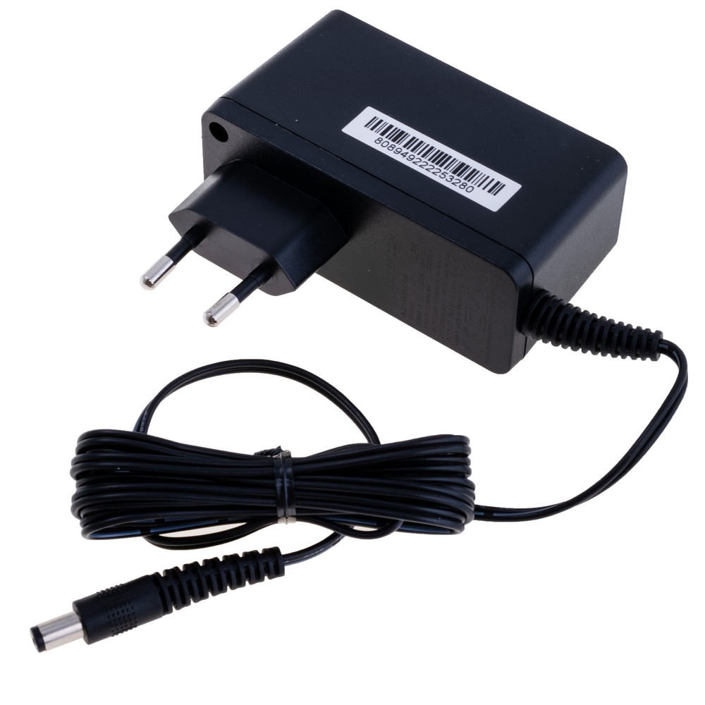 Блок живлення з вилкою 24W 12V, роз'єм:2.5x5.5мм, NBS24N120200VE