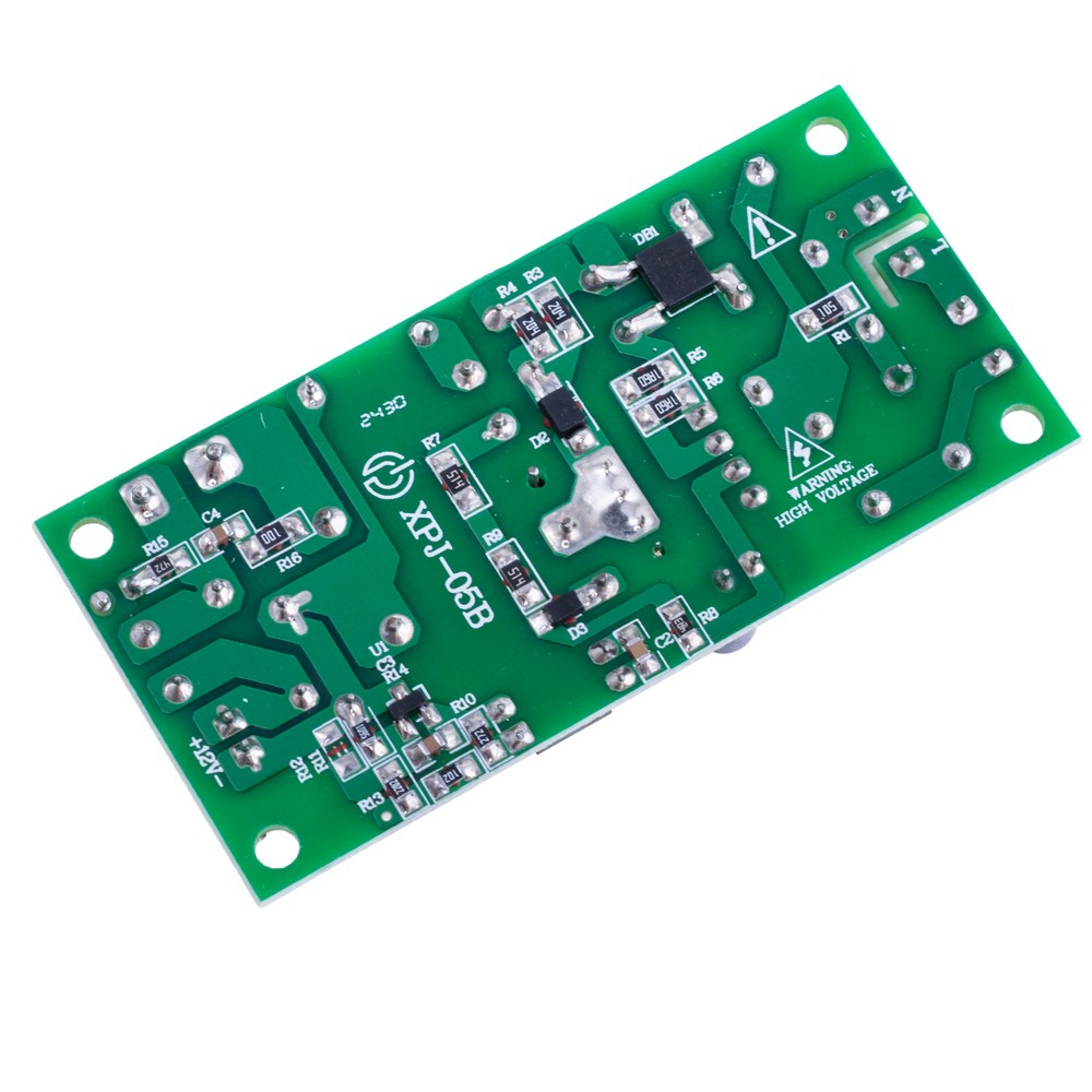 Драйвер для світлодіодів 24W без корпуса, DC 12V @ 2A, AC 110-240V, 75x35x24mm