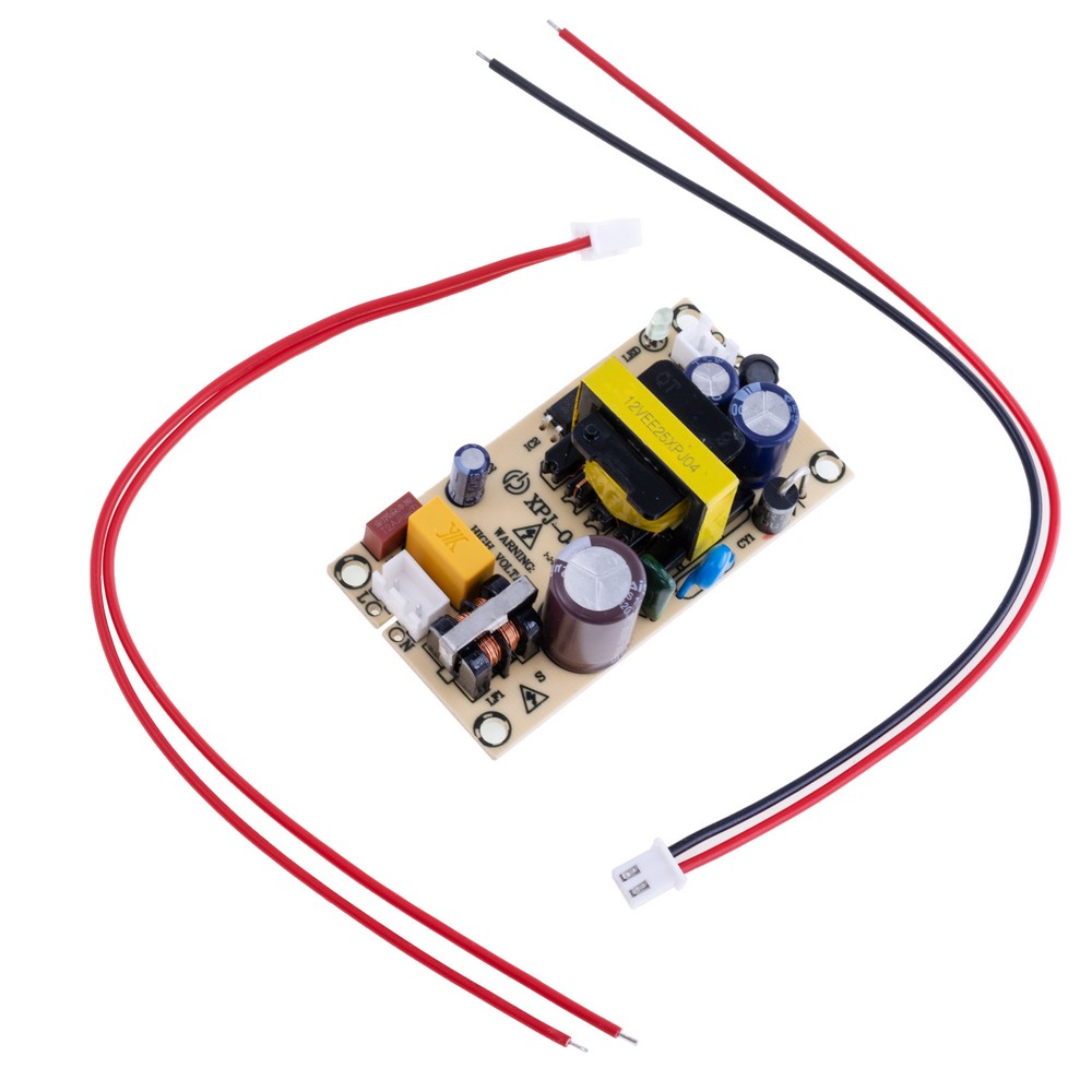 Драйвер для світлодіодів 24W без корпуса, DC 12V @ 2A, AC 180-240V, 70x38x24mm Драйвер для світлодіодів 24W без корпуса, DC 12V @ 2A, AC 180-240V, 70x38x24mm