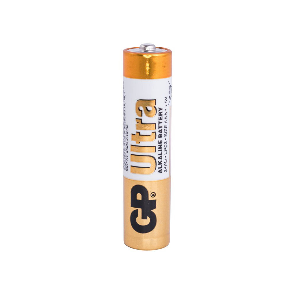 Batt. 24AU alkalisch, LR03U, AAA, 1.5V, GP, U2   (BAT-LR03/U-SH)