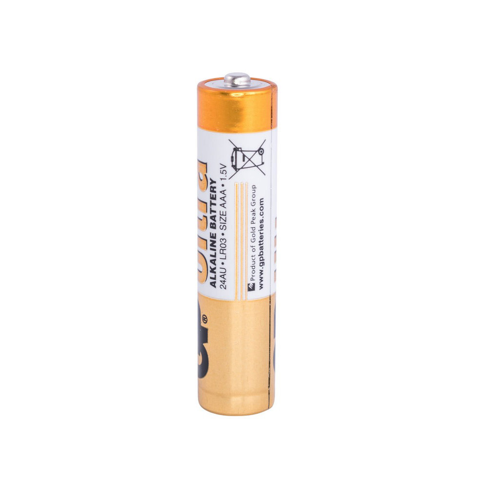 Batt. 24AU alkalisch, LR03U, AAA, 1.5V, GP, U2   (BAT-LR03/U-SH)