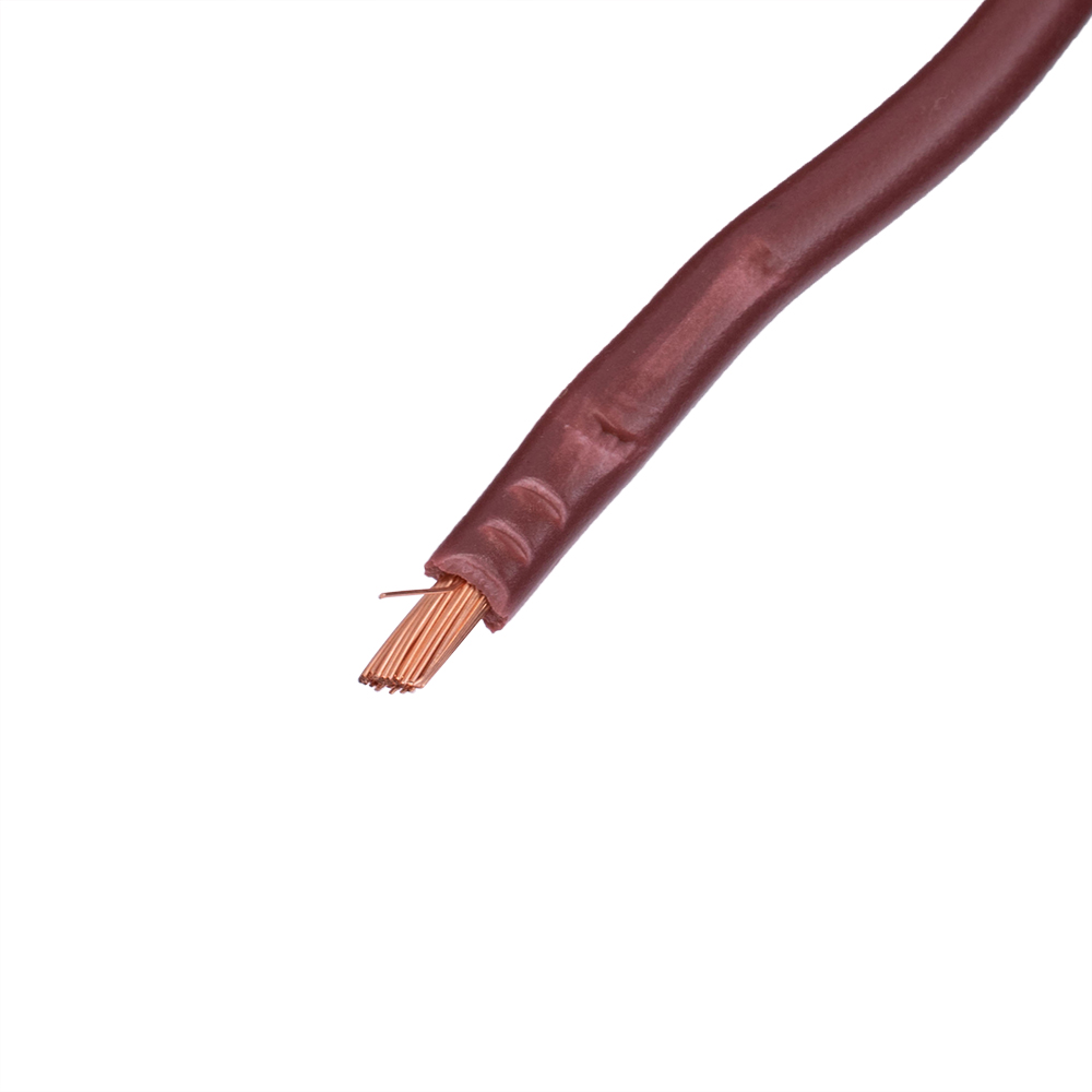 Провод многожильный 2.5mm2 (14AWG/77xD0.20мм, медь, PVC), коричневый
