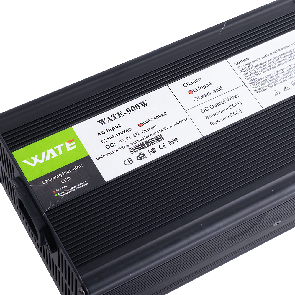 Зарядное устройство 29.2V / 27A для LiFePO4 8S аккумуляторов (WATE-2927S – Wate) Anderson connector