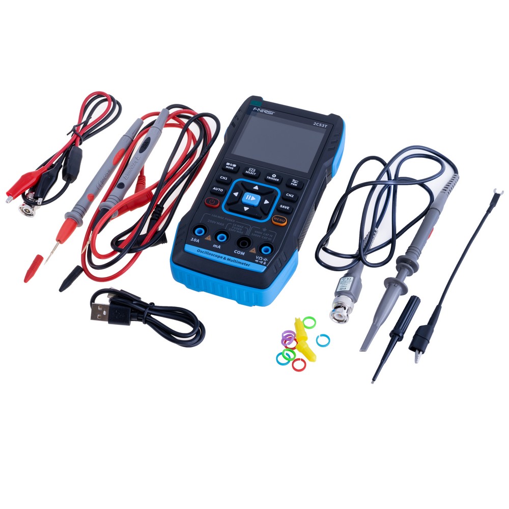 2C53T Standard Handheld 3 In 1 Oscilloscope with P6100 probe
