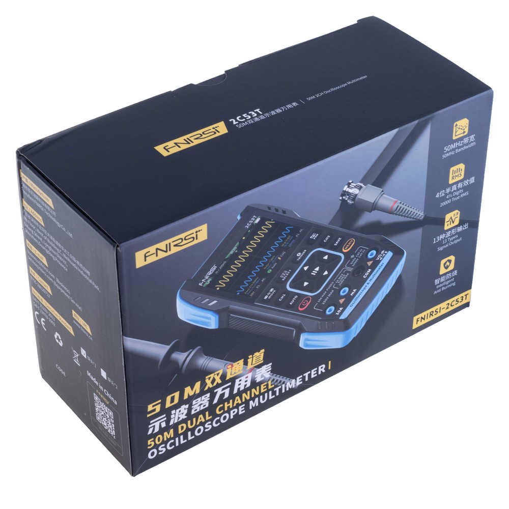 2C53T Standard Handheld 3 In 1 Oscilloscope with P6100 probe