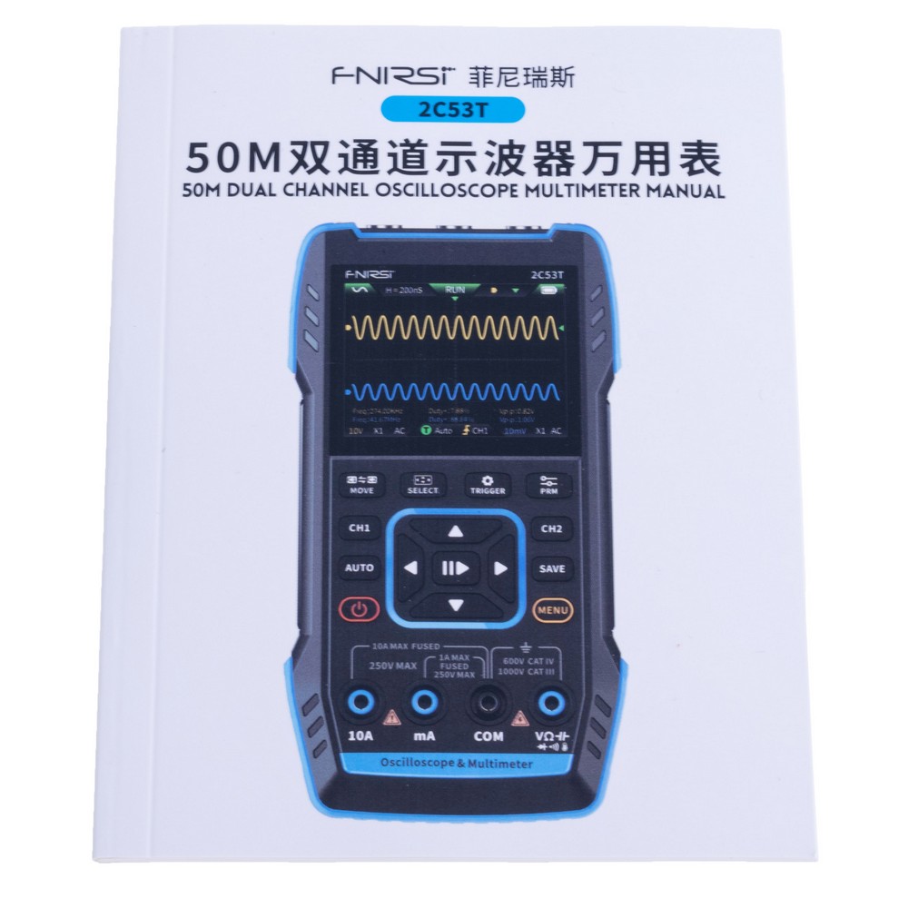2C53T Standard Handheld 3 In 1 Oscilloscope with P6100 probe