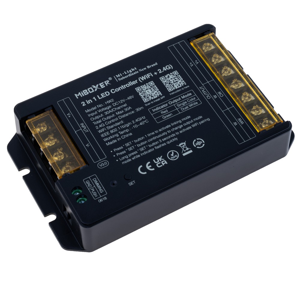 Контролер світлодіодних стрічок 2в1 WiFi+2.4GHz, HW2