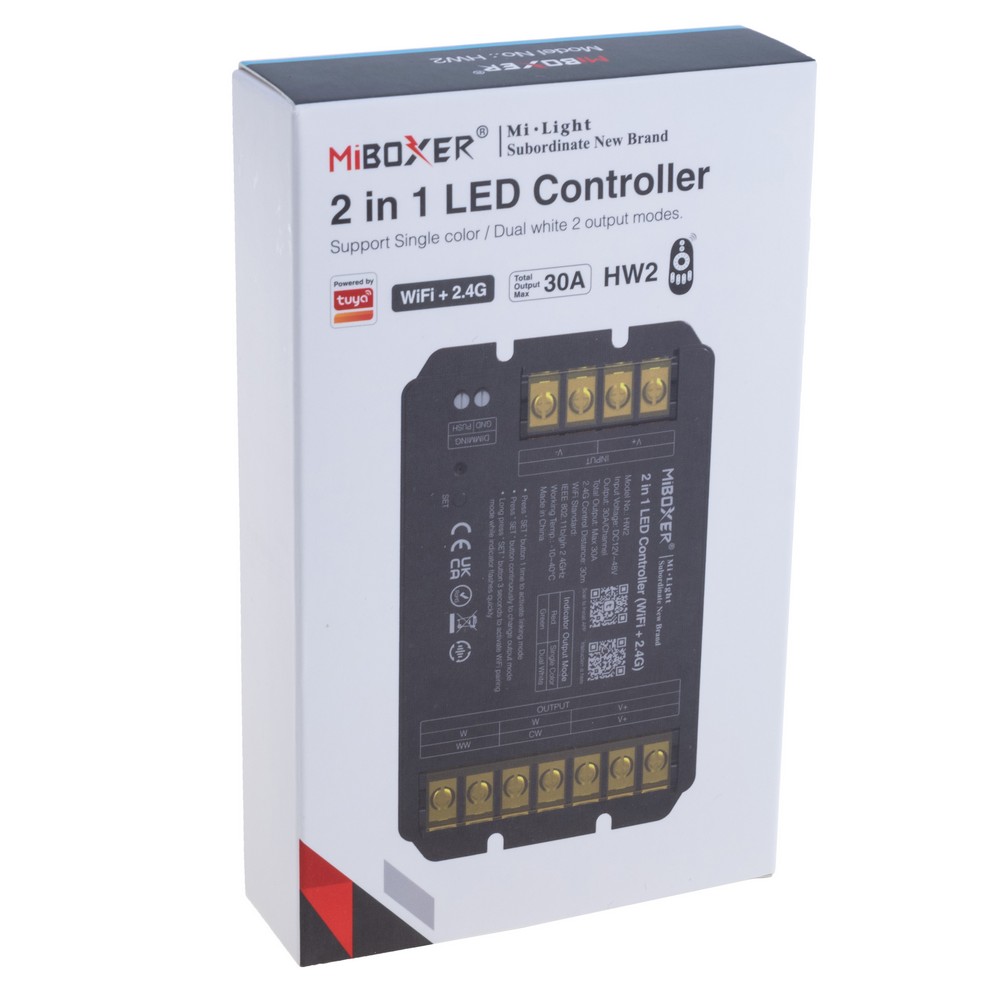 Контролер світлодіодних стрічок 2в1 WiFi+2.4GHz, HW2 Контролер світлодіодних стрічок 2в1 WiFi+2.4GHz, HW2