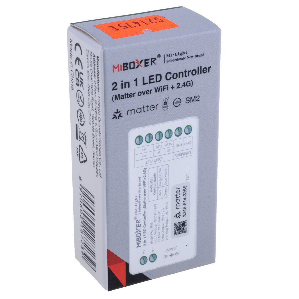Контролер світлодіодних стрічок 2в1 WiFi+2.4GHz, SM2