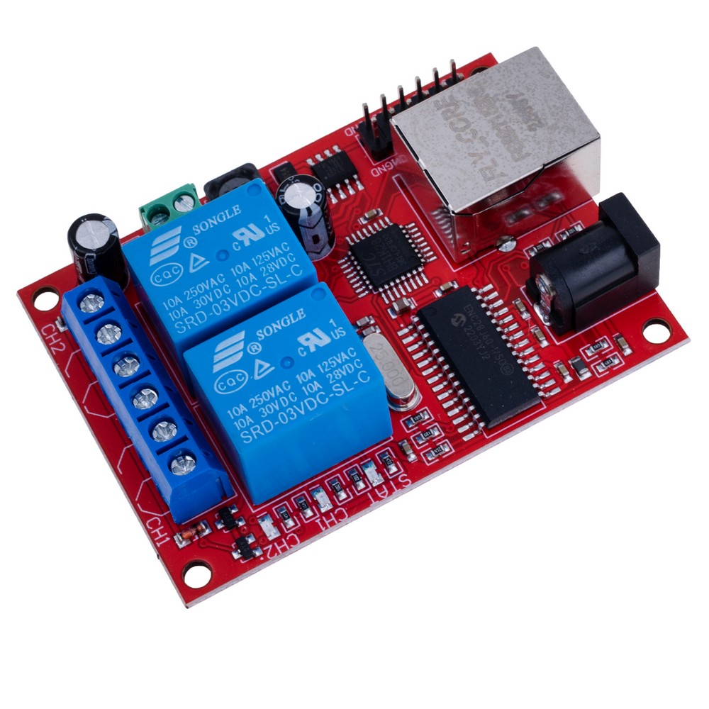2-Kanal-Ethernet-Relaismodul