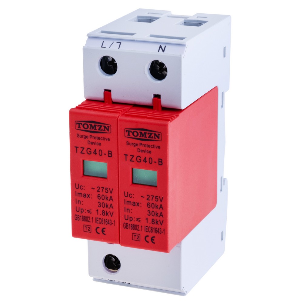 2P AC SPD TZG40-B(30KA-60KA) 275V(TOMZN) 2P AC SPD TZG40-B(30KA-60KA) 275V(TOMZN)