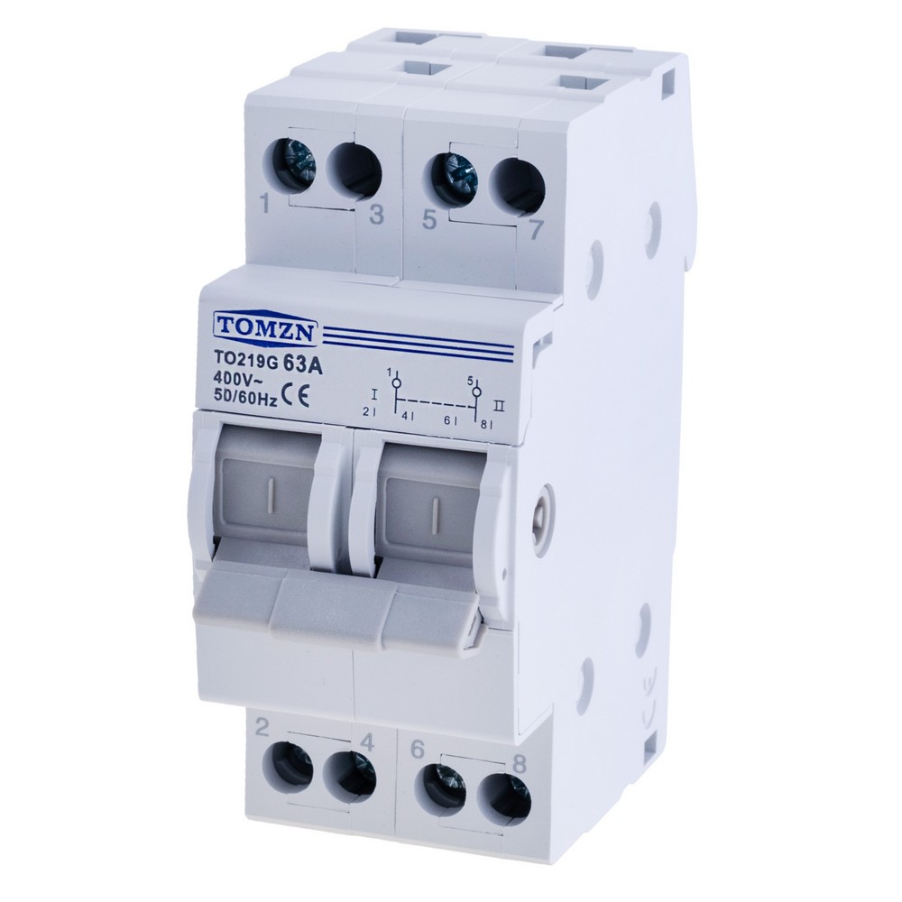 MTS Dual Power Manual Transfer Isolating Switch Interlock Circuit Breaker TO219G 63A(TOMZN) MTS Dual Power Manual Transfer Isolating Switch Interlock Circuit Breaker TO219G 63A(TOMZN)