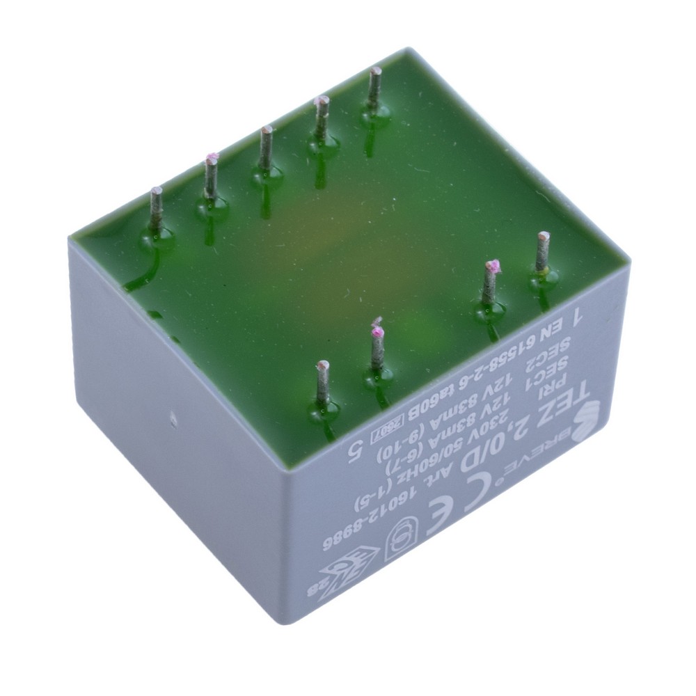 Vergossener Transformator 2VA, 2х12 V, TEZ2/D230/12-12V BREVE TUFVASSONS Vergossener Transformator 2VA, 2х12 V, TEZ2/D230/12-12V BREVE TUFVASSONS