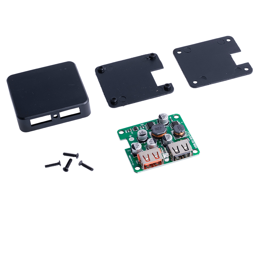 Контроллер заряда солнечной батареи 2xUSB, DC/DC, 5V 2.4A(Max.) + QC 3.0 USB