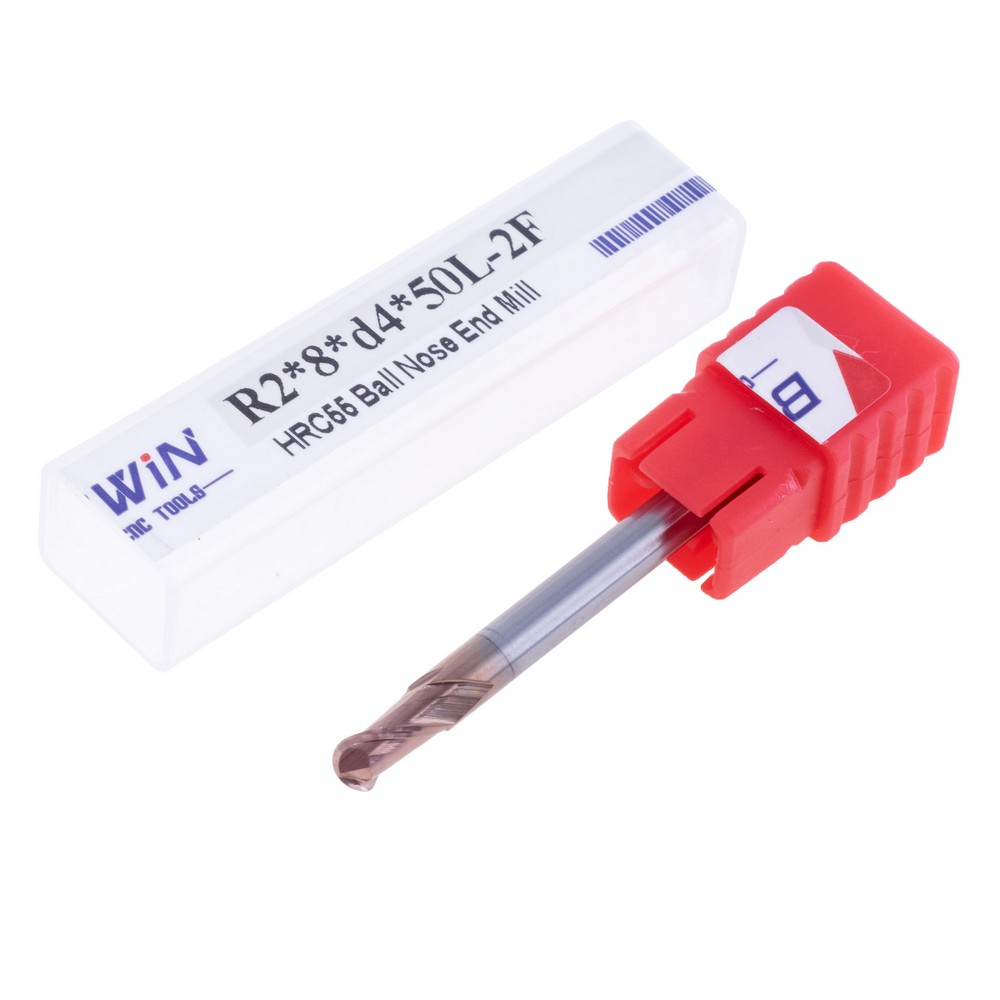 Фреза сферична 2-х західна R2*8*d4*50L