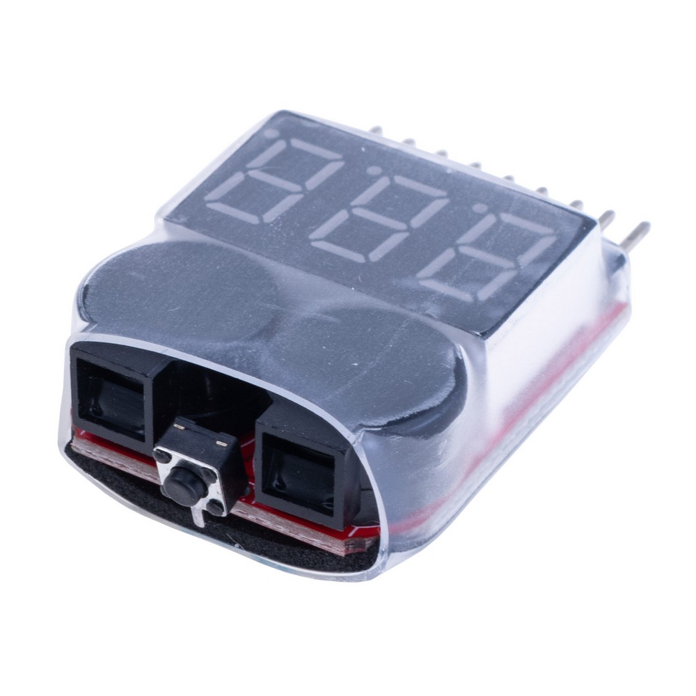 Сигналізатор низького рівня заряда акумулятора, 3.7-30V 1-8S Battery Voltage Tester & Low Voltage Buzzer Alarm TZT 1-8S Lipo/Li-ion/Fe