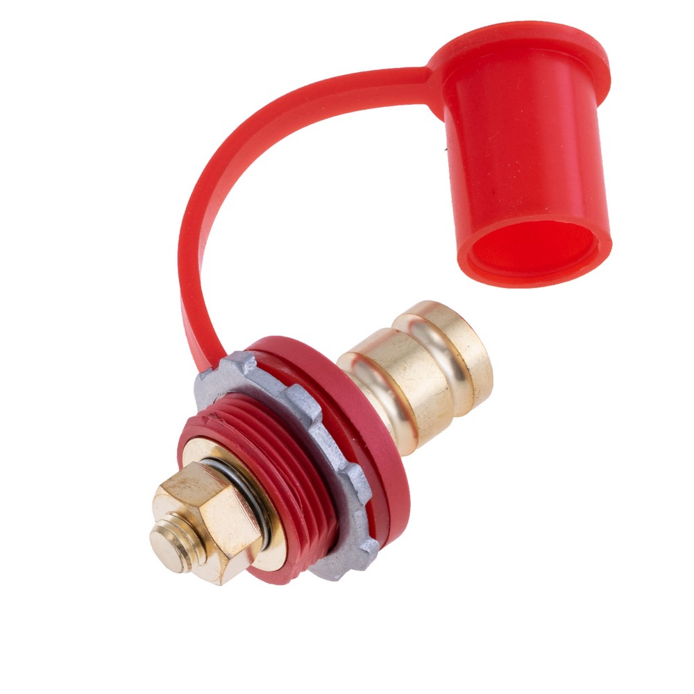 3/8″ Шпилька М10 з ковпачками для акумулятора червона BCP-1