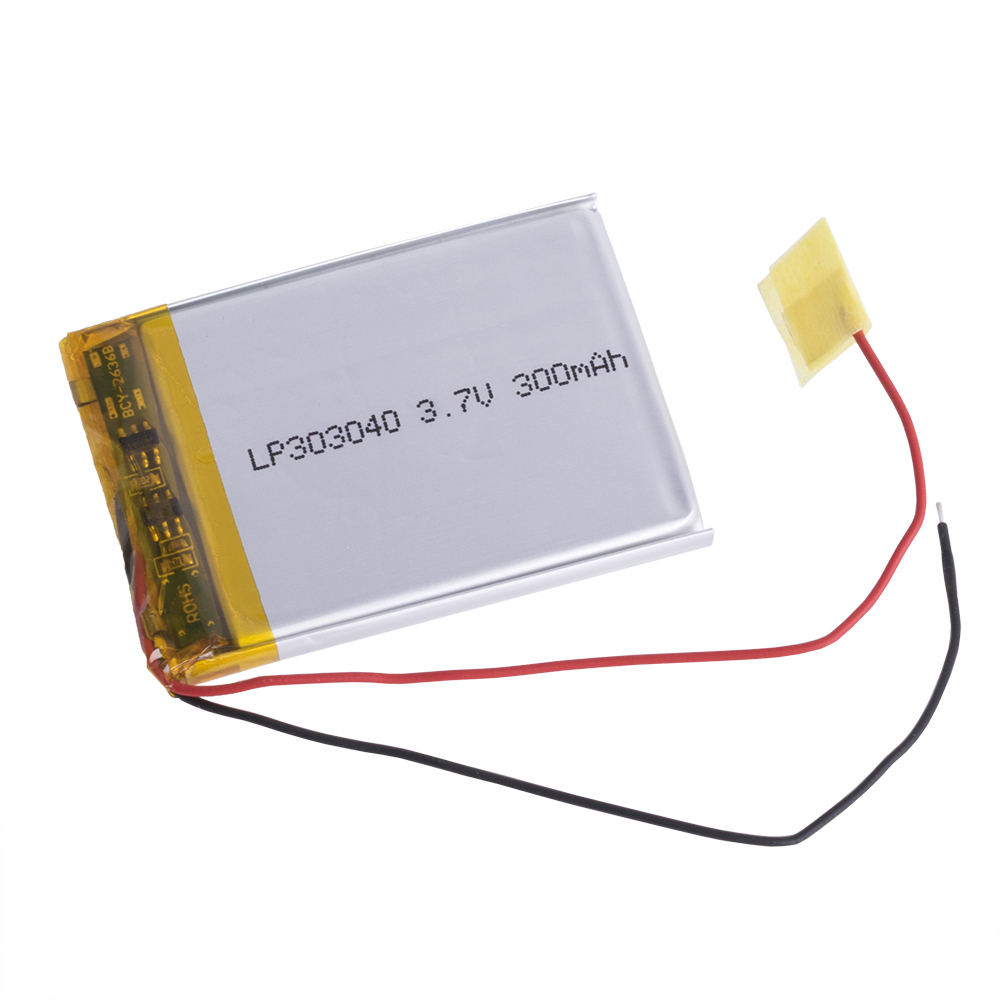 LiPo 300 mAh, 3,7V, 3x30x40мм (LiPower) аккумулятор литий-полимерный)
