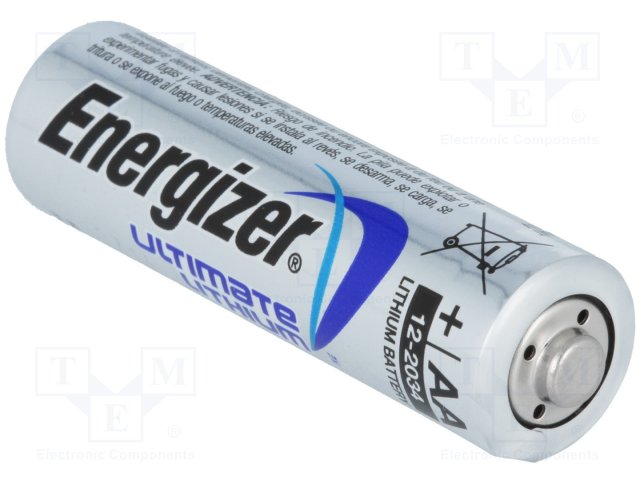 BAT-FR6/EGL-B Blister (2 Batterienim Blister) Battery: lithium; 1.5V; AA; ULTIMATE LITHIUM; 3000mAh (ENERGIZER)