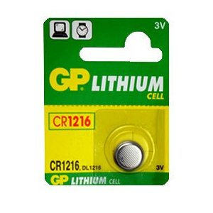 Batt. CR1216 Lithium, 3V, GP, U5